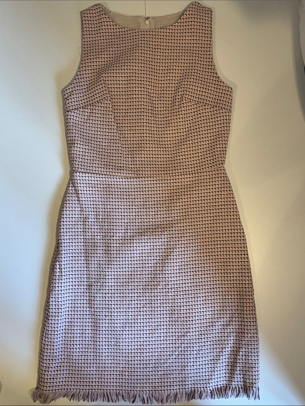 LOFT Pink Textured Sheath Dress
